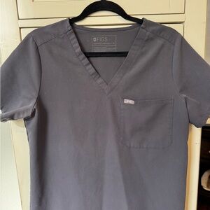 Figs Charcoal Caterina Top